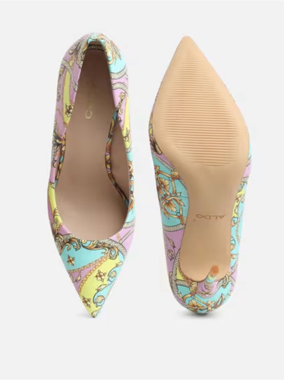 NWOT ALDO Stessy Multi Colored Stiletto Heels - Picture 5 of 10